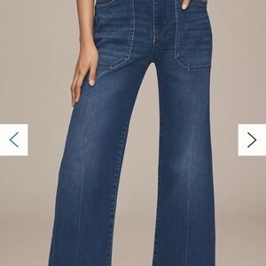 Pilcro Dark Blue Flare Jeans